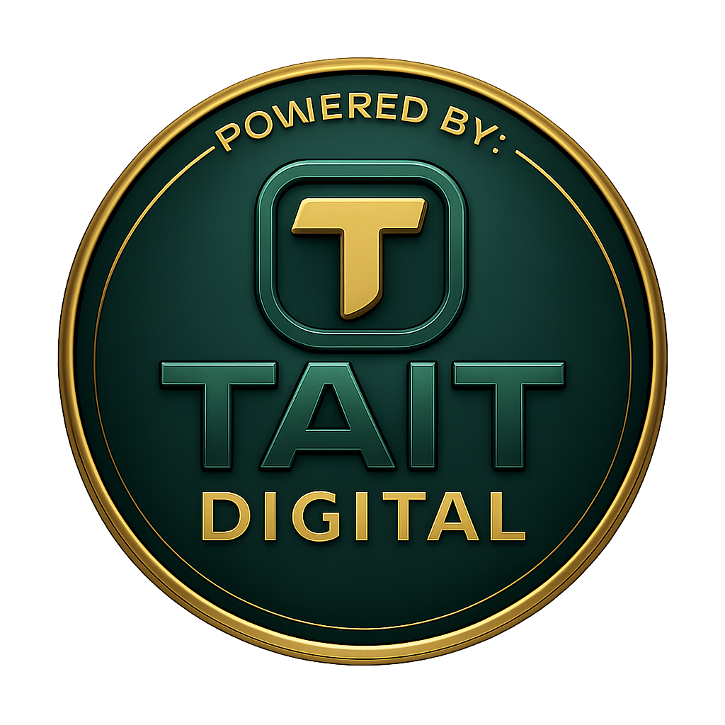 Technological Abstract IT badge logo
